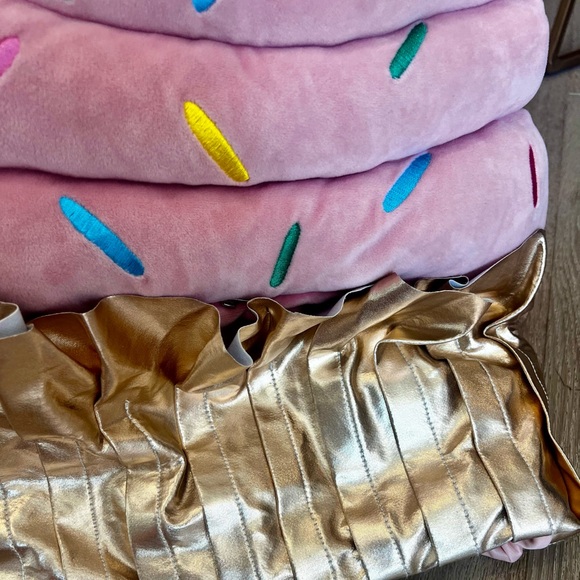 Pink Cupcake Toddler Costume Tunic with Metallic Cupcake Liner & Cherry Headband - Picture 9 of 13